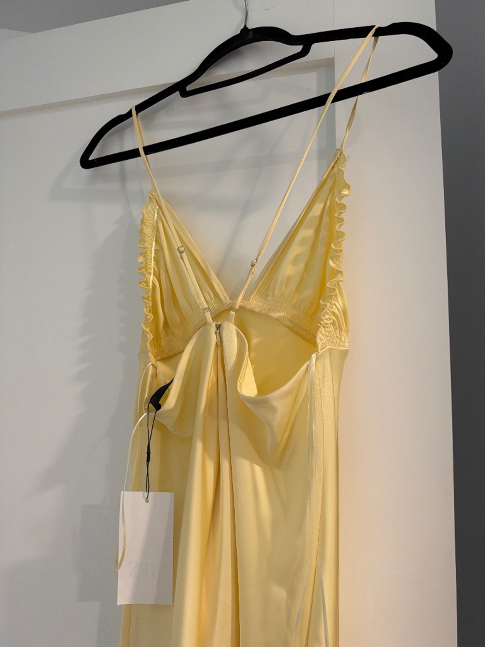 Zara yellow slip dress